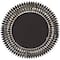 Gold Metal Radial Leaf Wall Mirror 32" x 1" x 32"